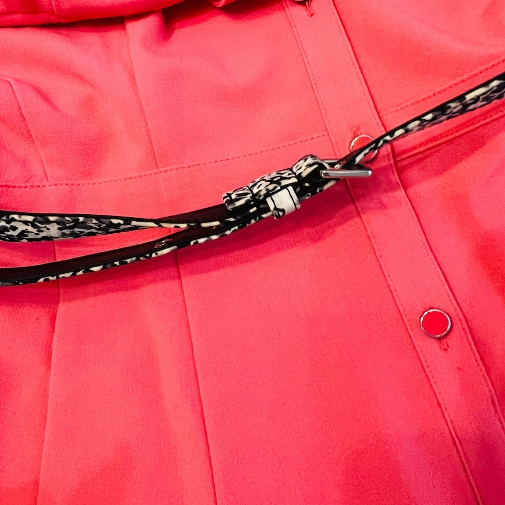 New York and Co Pink Stretch Button-Down Dress with Belt Size M - Picture 7 of 7